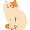 cartoon cat with orange and cream fur sitting calmly features include playful nature and fur patterns 26 cute ideas for cats